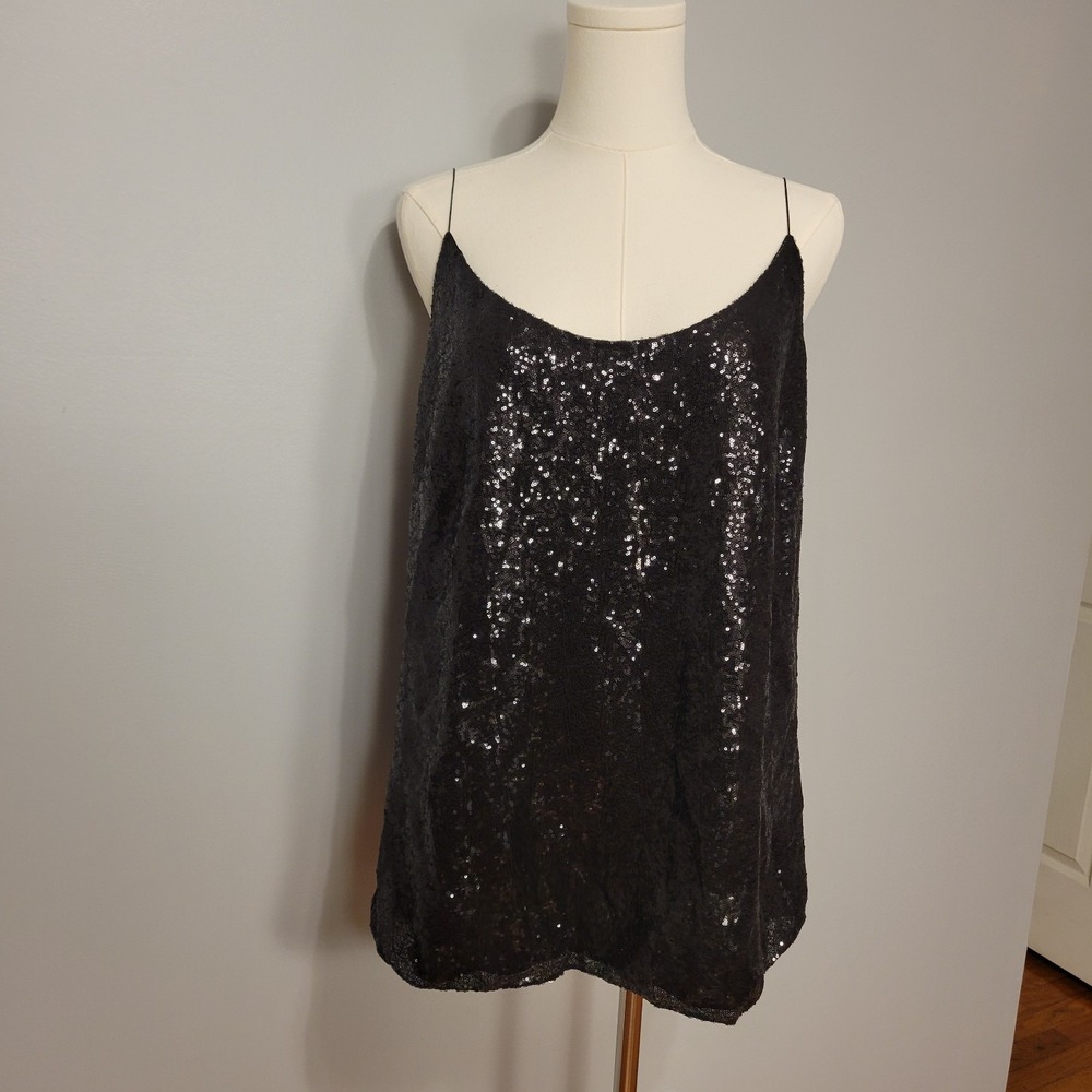 Ralph Lauren Purple Label Sequin Embellished Camisole Tank Top Womens‎ 12 $690